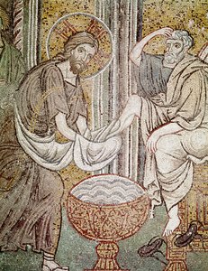 Jesus and St. Peter (detail)